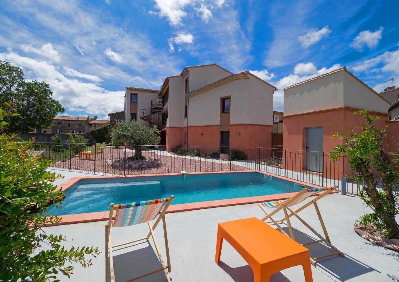 Logis Hotel - Restaurant La Marbrerie Caunes-Minervois Eksteriør billede